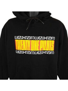 Twenty One Pilots Sweatshirt Hoodie Mens Size Medium Black The Clancy World Tour